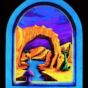 Trippy Tapestry Blacklight Cool Hippie Home Room Decor Psychedelic Stoner Art